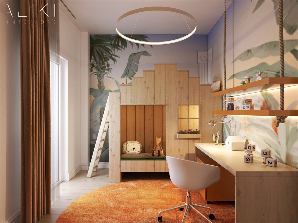Interior design in apartment in Pireaus